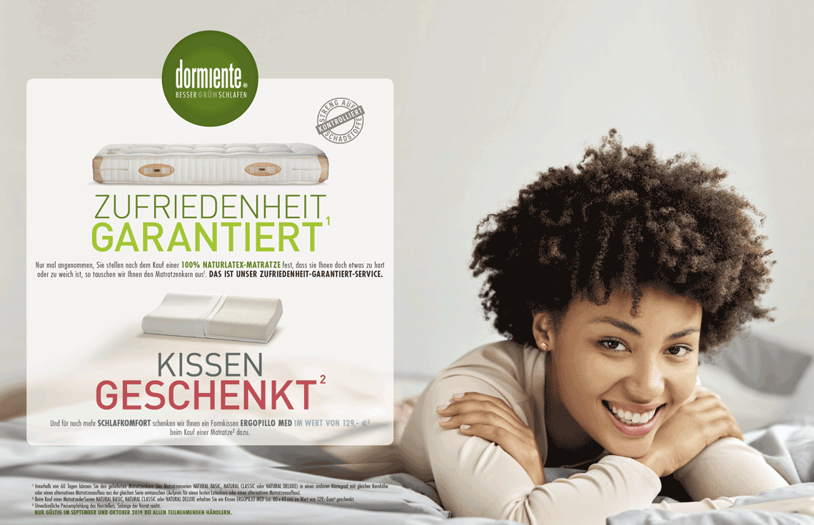 Unsere Dormiente Aktion im September und Oktober