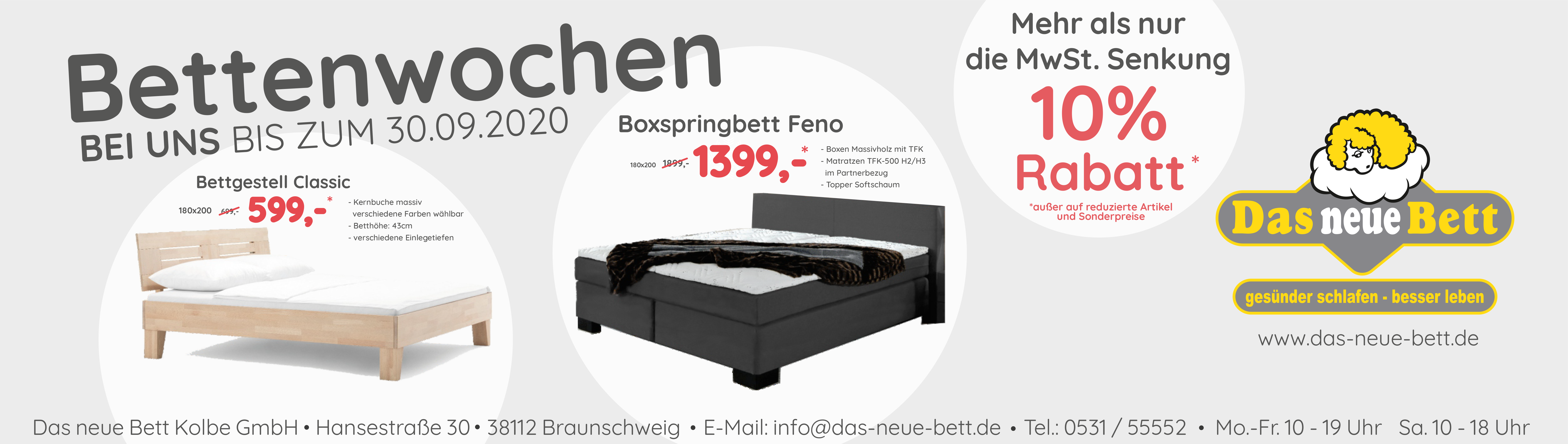 Bettenwochen September 2020 