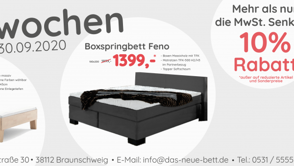 Bettenwochen September 2020 