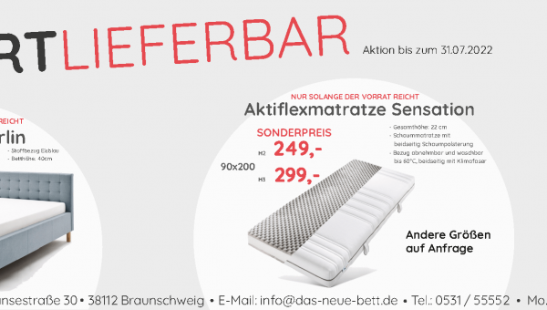 Angebot des Monats Juli