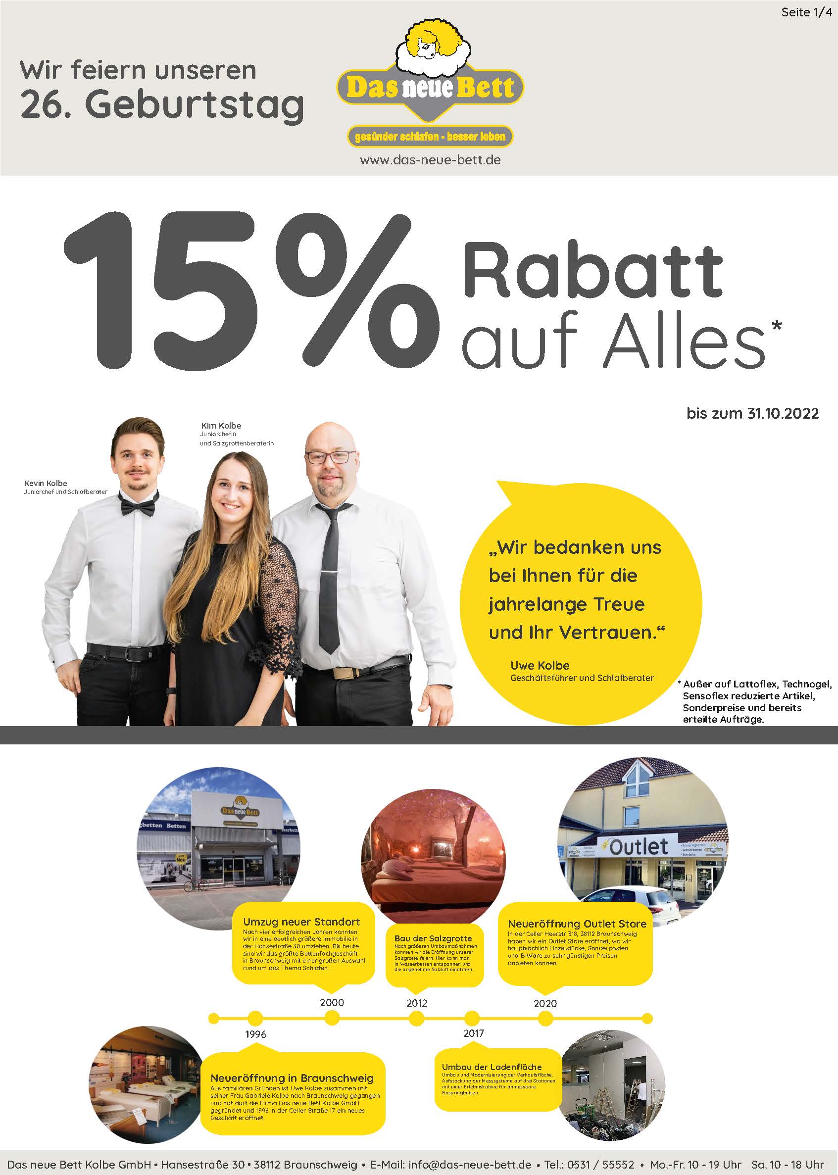 Unser Geburtstagsangebot 2022